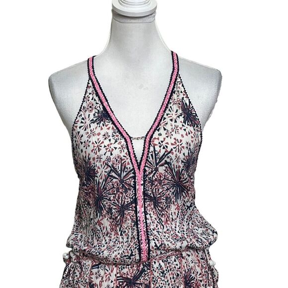Poupette St Barth Nola Mini Dress Geometric Print Women’s Size Small Racerback - Picture 3 of 12